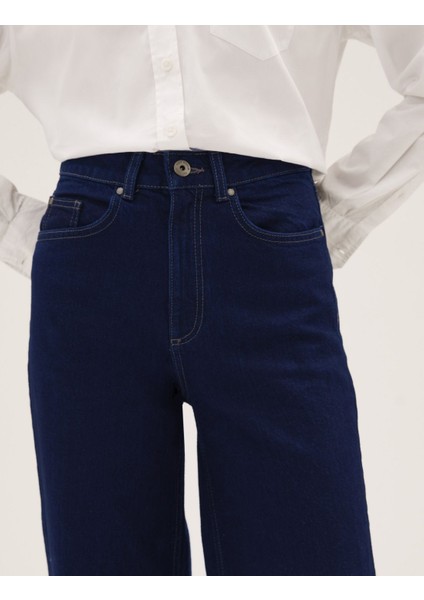 Wide Leg Jean Pantolon