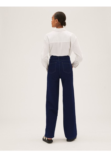 Wide Leg Jean Pantolon