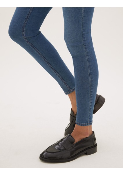 Yüksek Belli Jegging Jean Pantolon