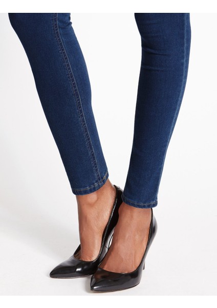Yüksek Belli Jegging Jean Pantolon