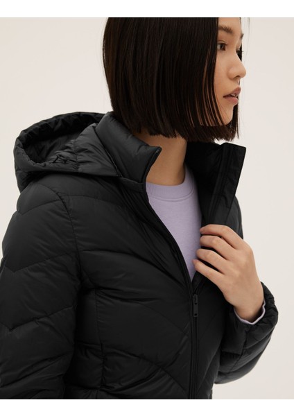 Marks & Spencer Stormwear™ Kapüşonlu Puffer Şişme Mont