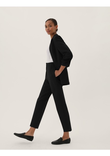Yüksek Bel Tapered Fit Pantolon