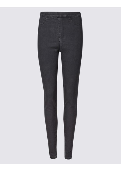 Yüksek Belli Jegging Jean Pantolon