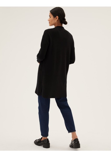 Relaxed Fit Yumuşak Dokulu Hırka