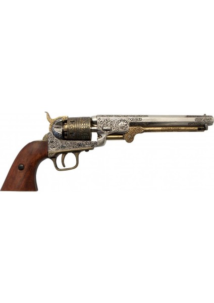Usa 1851 Colt Revolver 1/1 Ölçek Reprodüksiyon Koleksiyon Obje