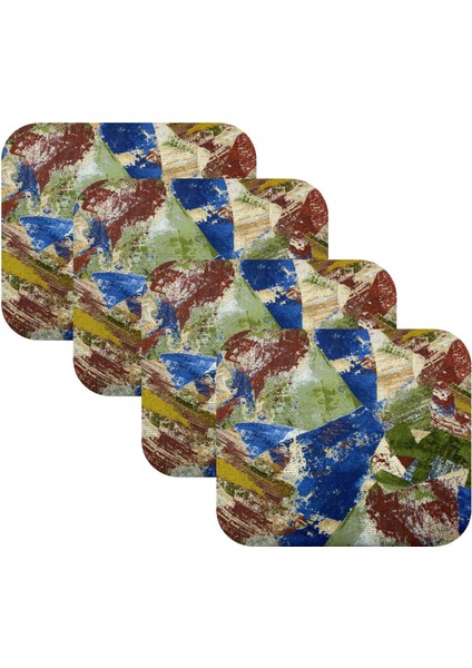 Knsz oturma minderi 4 lü mazlum geometrik desen tel sandalyesi oturma yeri için