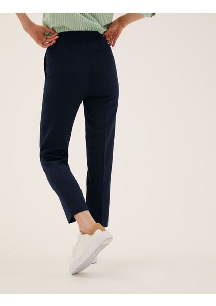 Yüksek Bel Tapered Fit Pantolon