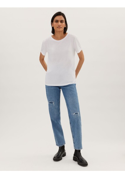 Marks & Spencer Relaxed Fit Kısa Kollu T-Shirt