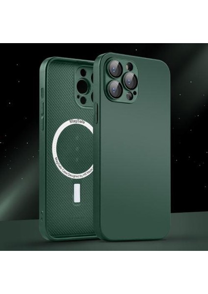 Apple Iphone 14 Pro Max Uyumlu Magsafe Ag Glass Buzlu Cep Telefopnu Kılıfı