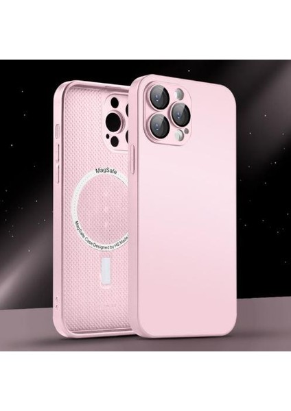 Apple Iphone 14 Pro Max Uyumlu Magsafe Ag Glass Buzlu Cep Telefopnu Kılıfı