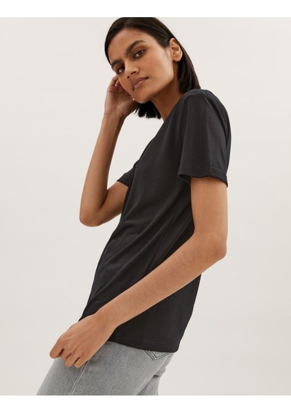 Marks & Spencer Relaxed Fit Kısa Kollu T-Shirt