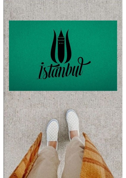 Kapı Önü Paspası Dijital Baskı Istanbul Serisi Dekoratif 14