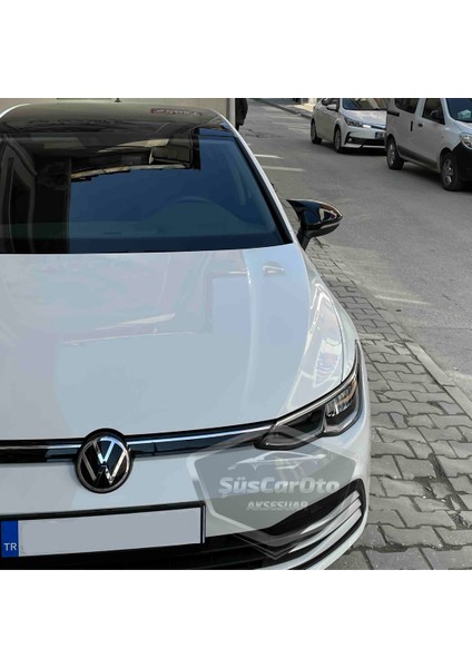Vw Golf 8 2021 Sonrası Uyumlu Batman Yarasa Ayna Kapağı Piano Black Abs Plastik modelleri