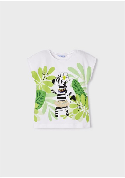 Kız Çocuk Zebralı Tshirt