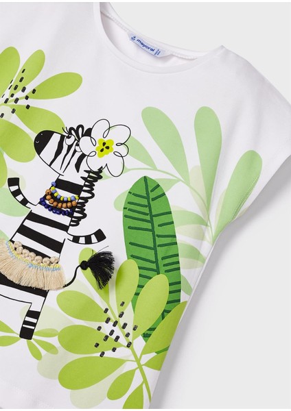 Kız Çocuk Zebralı Tshirt