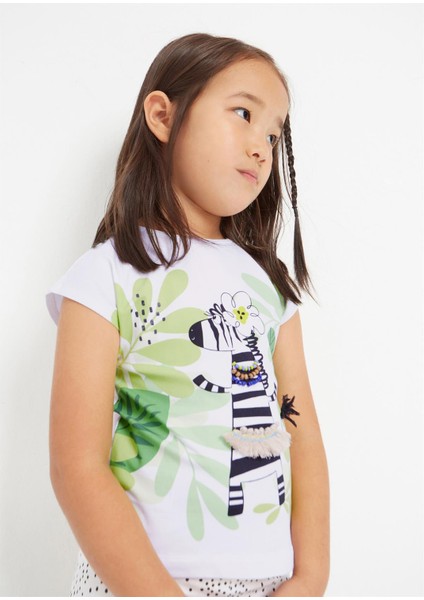 Kız Çocuk Zebralı Tshirt