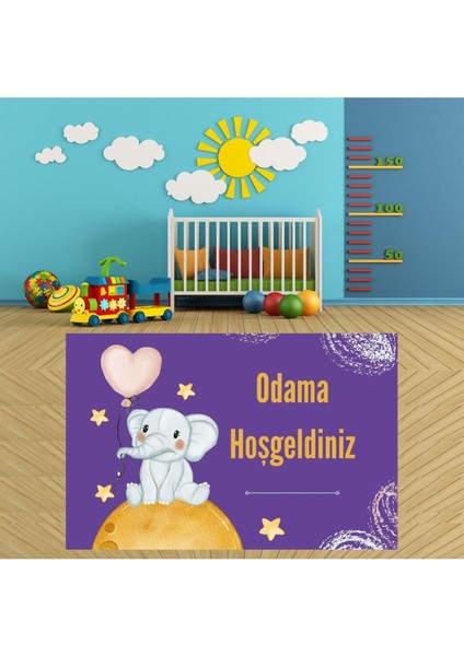 Diji Baby Bebek Odaları ve Activiteleri Için Dekoratif Paspas Kişiye Özel P-1916