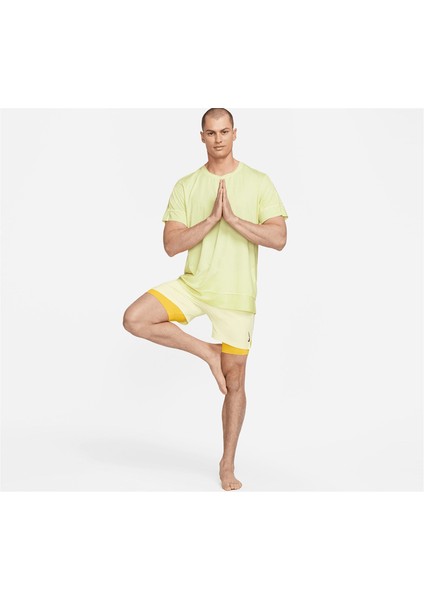 Yoga Dri-Fıt Erkek Yeşil Spor T-Shirt Bol Kesim DM6583-736