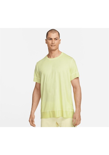 Yoga Dri-Fıt Erkek Yeşil Spor T-Shirt Bol Kesim DM6583-736 fırsatları