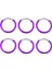 6x Circle Yuvarlak Karabiner Kampı Bahar Snap Clip Hook Anahtar Kampı Kampı (Yurt Dışından) 3
