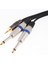 5ft Altın Kaplama 3.5mm 1/8 "trs - Çift 6.35MM 1/4" Ts Splitter (Yurt Dışından) 3