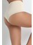 Yüksek Bel Karın Toparlayıcı Slip String Kadın Korse Ten 4