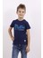 Erkek Çocuk Flok Baskılı Örgülü Tişört10 1