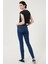 Scarlett High Skinny Fit Denim Esnek Jean Kot Pantolon 4