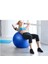 Plates Topu 65 cm Fitilli Pilates Topu Denge Yoga Spor Egzersiz Top Jimnastik Fitness + 3