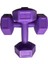 Body-Gym 2 kg x 2 Adet Dambıl Vinyl Kaplı Dumbell Ağırlık - Mor 1