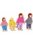 Dollhouse Minyatür 4 Esnek Ahşap Bebekler Giysileri ile İnsan (Yurt Dışından) 1