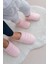 Paraşüt Kumaş Kürklü Anne Terlik ve Bebek Panduf (Terlik ve Panduf Ayrı SATILMAKTADIR.)-PEMBE/PINK-T-1007 1