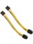 2parça 6 Pin To Adaptör Bağlantı Kablosu Parçaı-E Kart Bakır 18.2cm (Yurt Dışından) 1