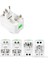 Evrensel Priz-Fiş Çevirici Seyahat Adaptörü 2 USB - Universal Travel Adapter Üniversal Usb'li 3