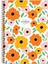 A4 Çizgili Defter La Plume Flowers - Rengarenk 1