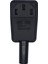 2 Pcs C13 Güç Fişi 90 Derece Iec 320 C13 Dişi Kablo Adaptör Konnektörü (Yurt Dışından) 3