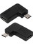 90 Derece Mikro USB Erkek To Tip C Kadın Sağ Açısı Erkek USB Adaptörü Sağ (Yurt Dışından) 1