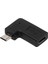 90 Derece Mikro USB Erkek To Tip C Kadın Sağ Açısı Erkek USB Adaptörü Sağ (Yurt Dışından) 3