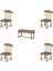1/12 Dollhouse Masa ve Sandalye Mobilya Seti Bebek Aksesuarları(Yurt Dışından) 1