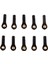 Rc Model Yedek Parçaları Için 3-7 Pack Naylon Universal Ball Head Push Rod Konektörü M2, Siyah, 3 Pcs (Yurt Dışından) 2
