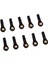 Rc Model Yedek Parçaları Için 3-7 Pack Naylon Universal Ball Head Push Rod Konektörü M2, Siyah, 3 Pcs (Yurt Dışından) 3