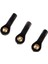 Rc Model Yedek Parçaları Için 3-7 Pack Naylon Universal Ball Head Push Rod Konektörü M2, Siyah, 3 Pcs (Yurt Dışından) 4