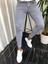Erkek Gri Tırnaklı Denım Slimfit Likralı Jean Kot pantolon 1