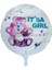 It'sa Girl Beyaz Üzerine Pembe Renk Folyo Balon 45 cm 1