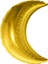 Yarım Hilal Ay Şeklinde Altın Renk Folyo Balon 57 cm 1