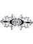 2xdiy Rhinestone Kristal Toka Düğün Düğün Partisi Dekor 2 Parça (Yurt Dışından) 2