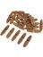 20 Parça Ahşap Düğme Ahşap Düğmeler El Sanatları Için 1 Delikli Dikiş Diy Kahverengi2 50 x 13MM (Yurt Dışından) 1