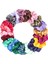 20PCS Saç Scrunchies Renkli Kadın Saç Bantları Elastics Saç Çok Molor (Yurt Dışından) 5