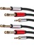 2x 3.5mm 1/8 "trs Stereo - Çift 6.35MM 1/4" Kablo (Yurt Dışından) 1