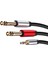 2x 3.5mm 1/8 "trs Stereo - Çift 6.35MM 1/4" Kablo (Yurt Dışından) 3